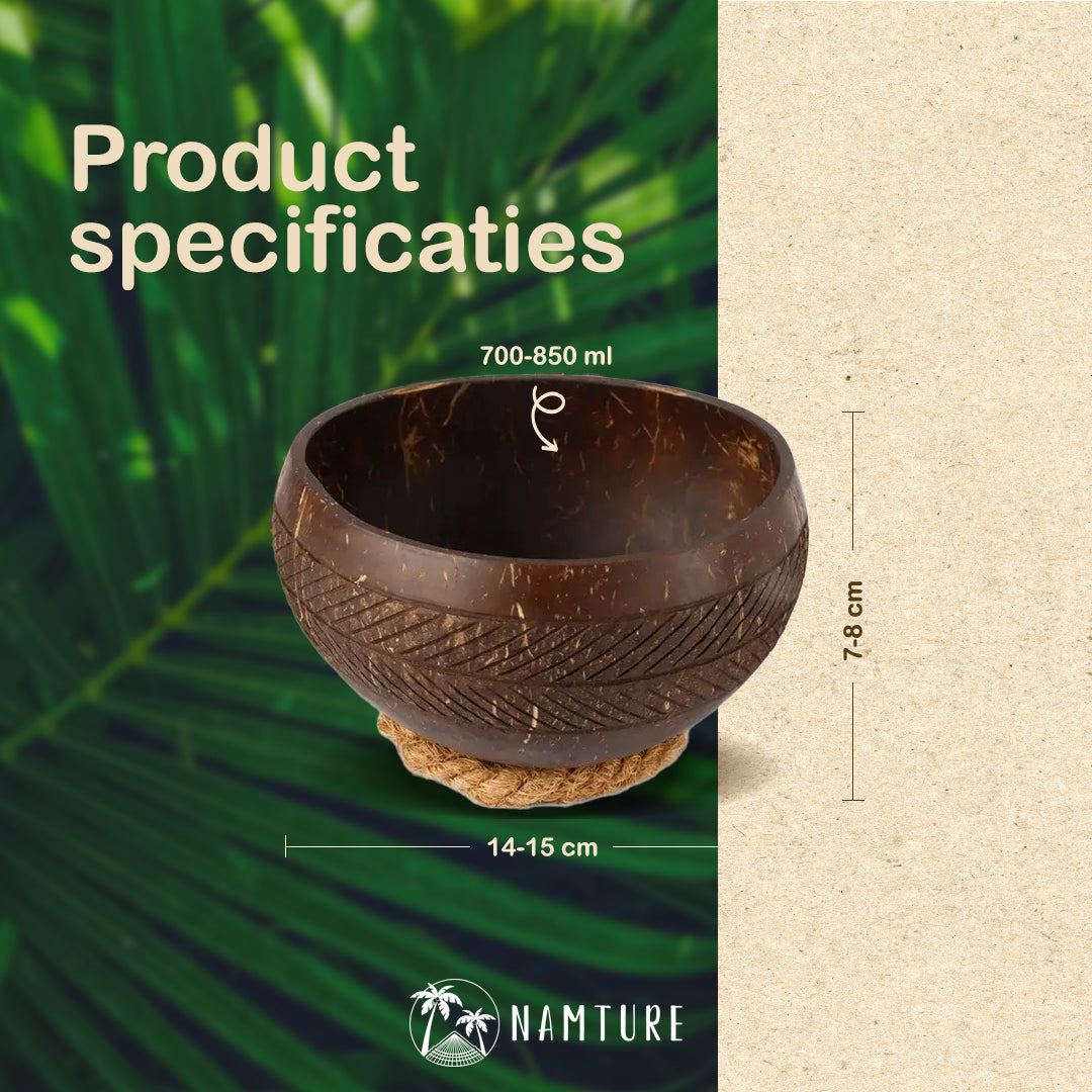 Kokosnoot Kom Set - Jumbo - Arrow - NAMTURE