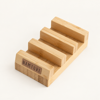 Bamboe houder voor drie Namture snijplanken